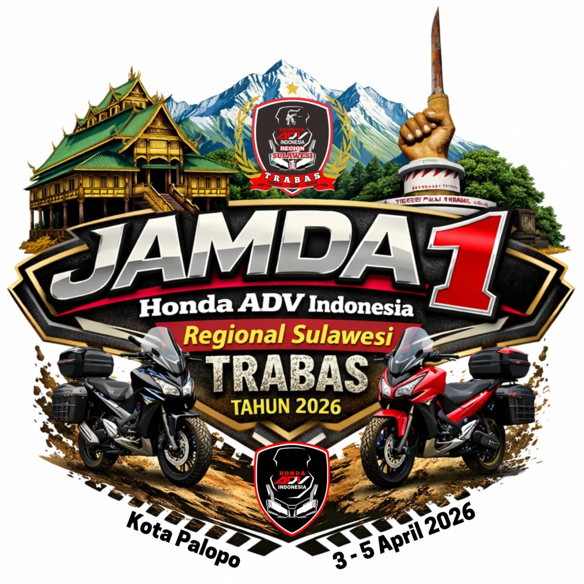 Logo JAMDA 1 HAI Region Sulawesi TRABAS 2026