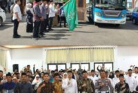 Pelepasan peserta MTQ oleh SEKDA Luwu