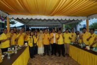 Ketua Golkar Sulsel IA bersama Ketua Golkar Luwu dan jajaran pengurus serta Kader 